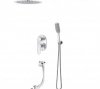 Vedo OTTO CROMO Kompletny system wannowo-natryskowy podtynkowy III TERMO deszczownica o śr. 20 cm VBO8233/20/CH/TERMO chrom